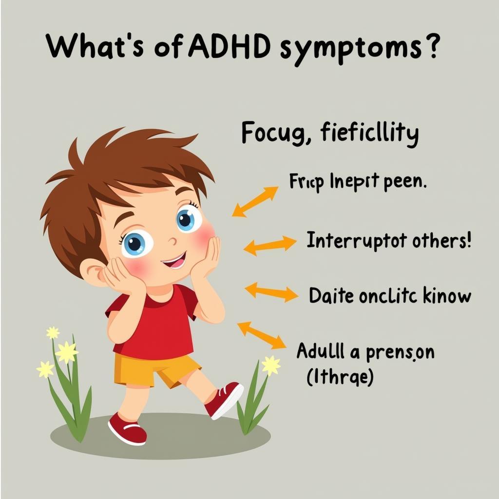 Children exhibiting ADHD symptoms