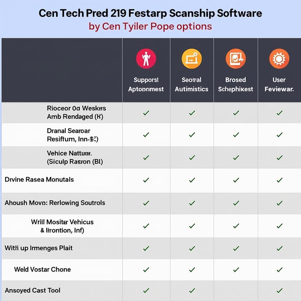 Comparison of alternative scan tool software options