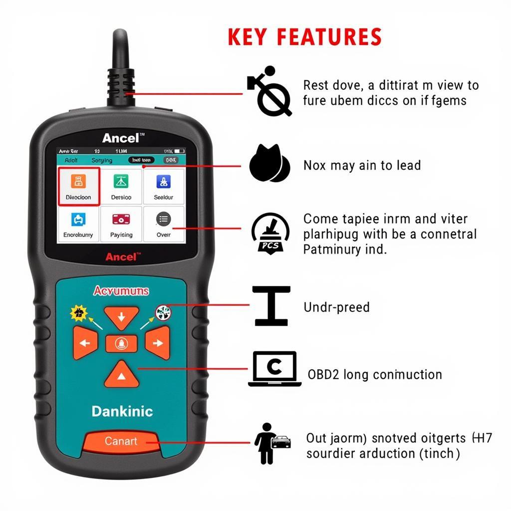 Ancel X6 OBD2 Scanner Features