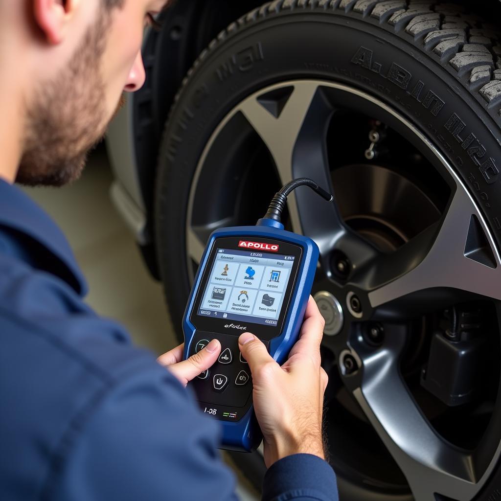 Apollo Car Scanner in Use