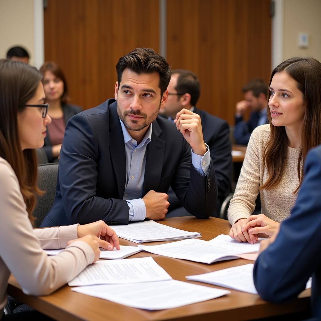 Beck Scholarship Committee Reviewing Applications