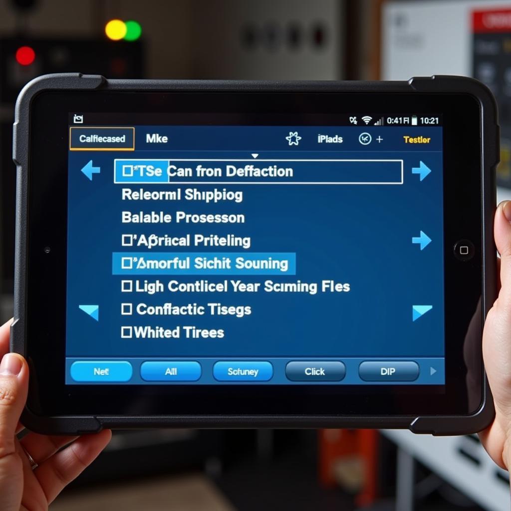 Scan tool software interface showcasing bi-directional control options