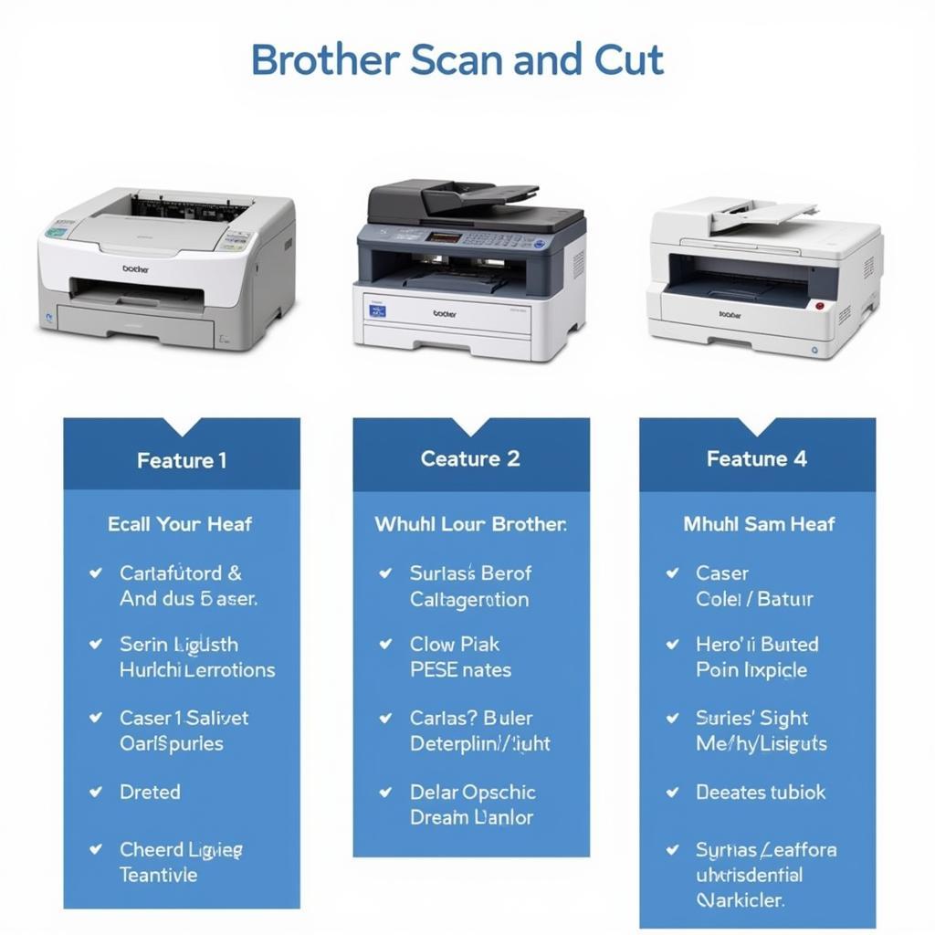 Different Brother Scan and Cut Models