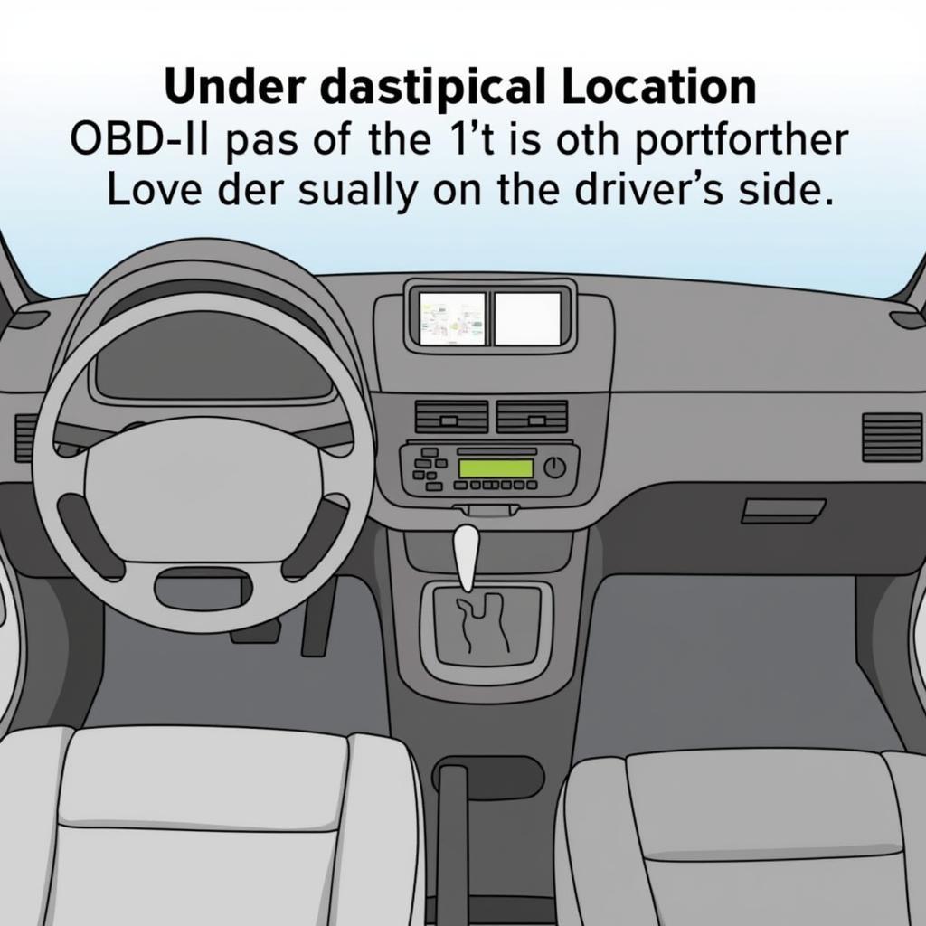 Location of the OBD-II Port in a Car