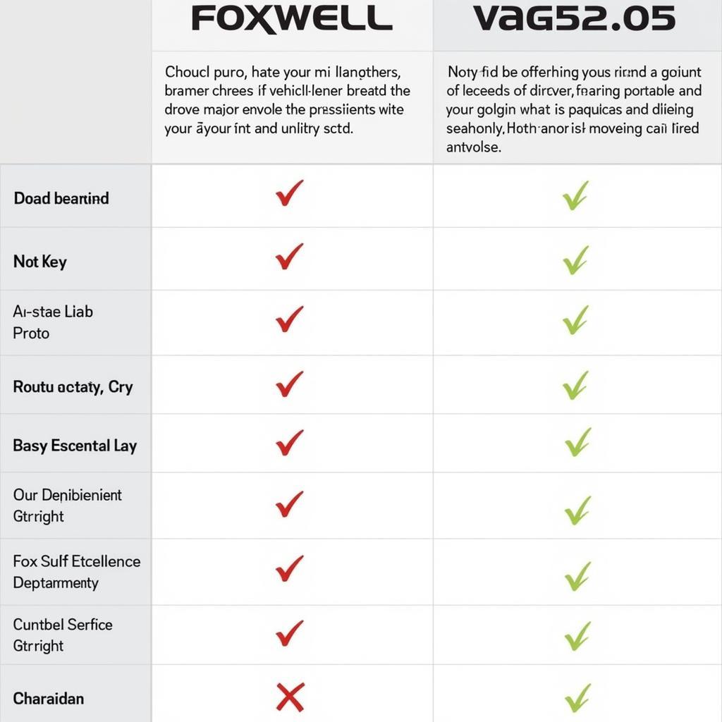 Foxwell Scanners Comparison