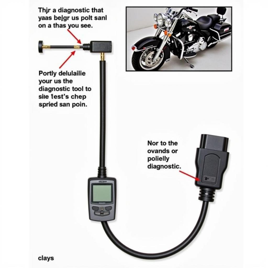 Connecting the Diagnostic Tool to a 2000 Harley-Davidson Road King