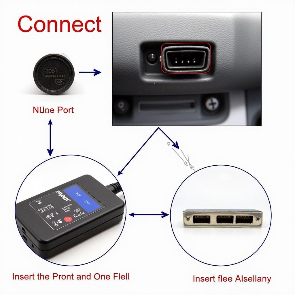 Connecting Peugeot Diagnostic Tool to OBD2 Port