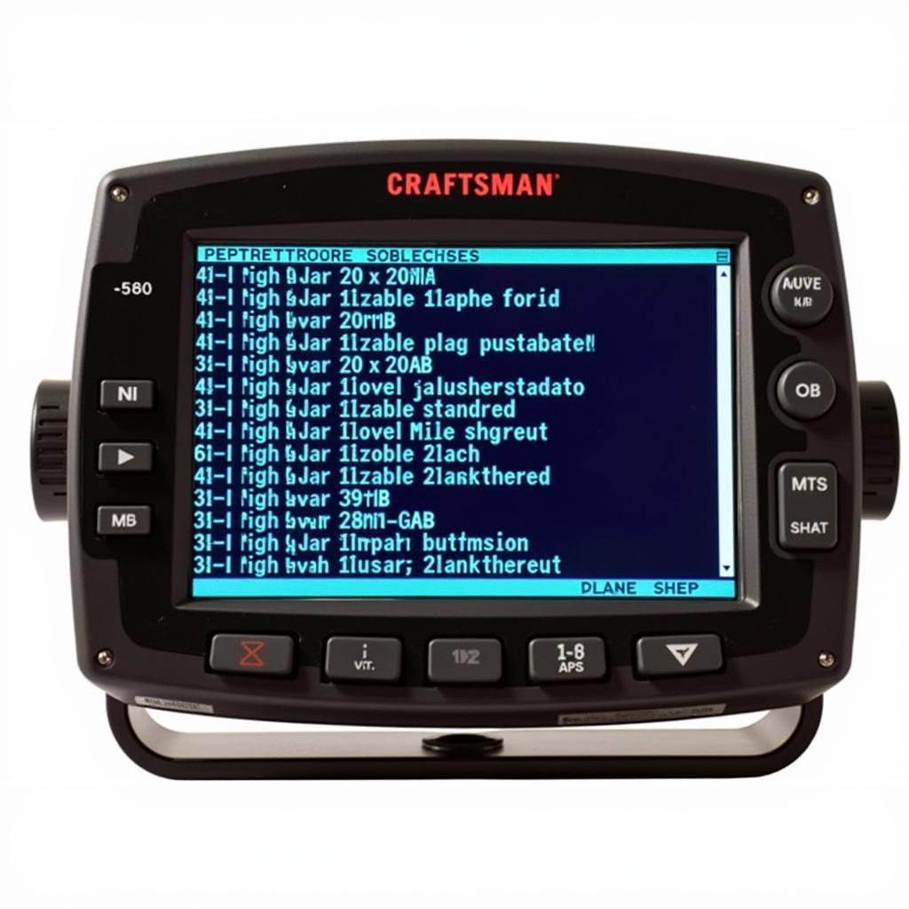 Craftsman 20890 Displaying Diagnostic Codes