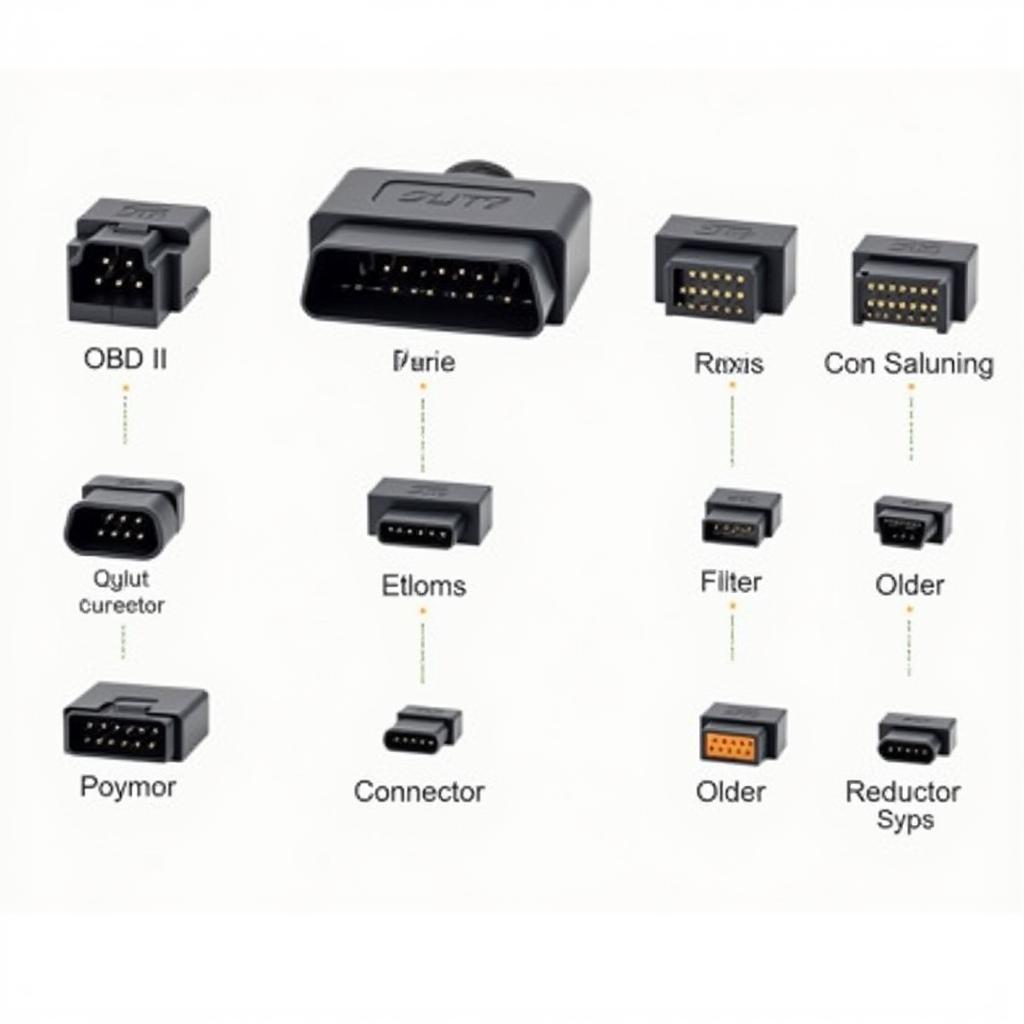 Various Car Diagnostic Connectors