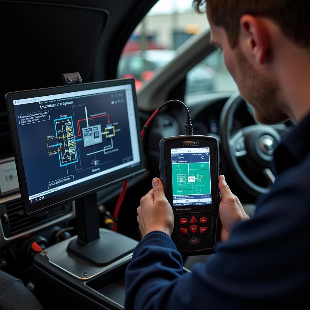 Automotive scan tool energizing components during testing