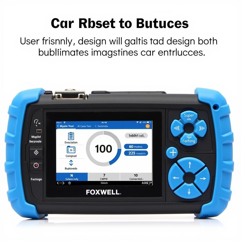 FOXWELL BT100 Pro Display Showing Test Results