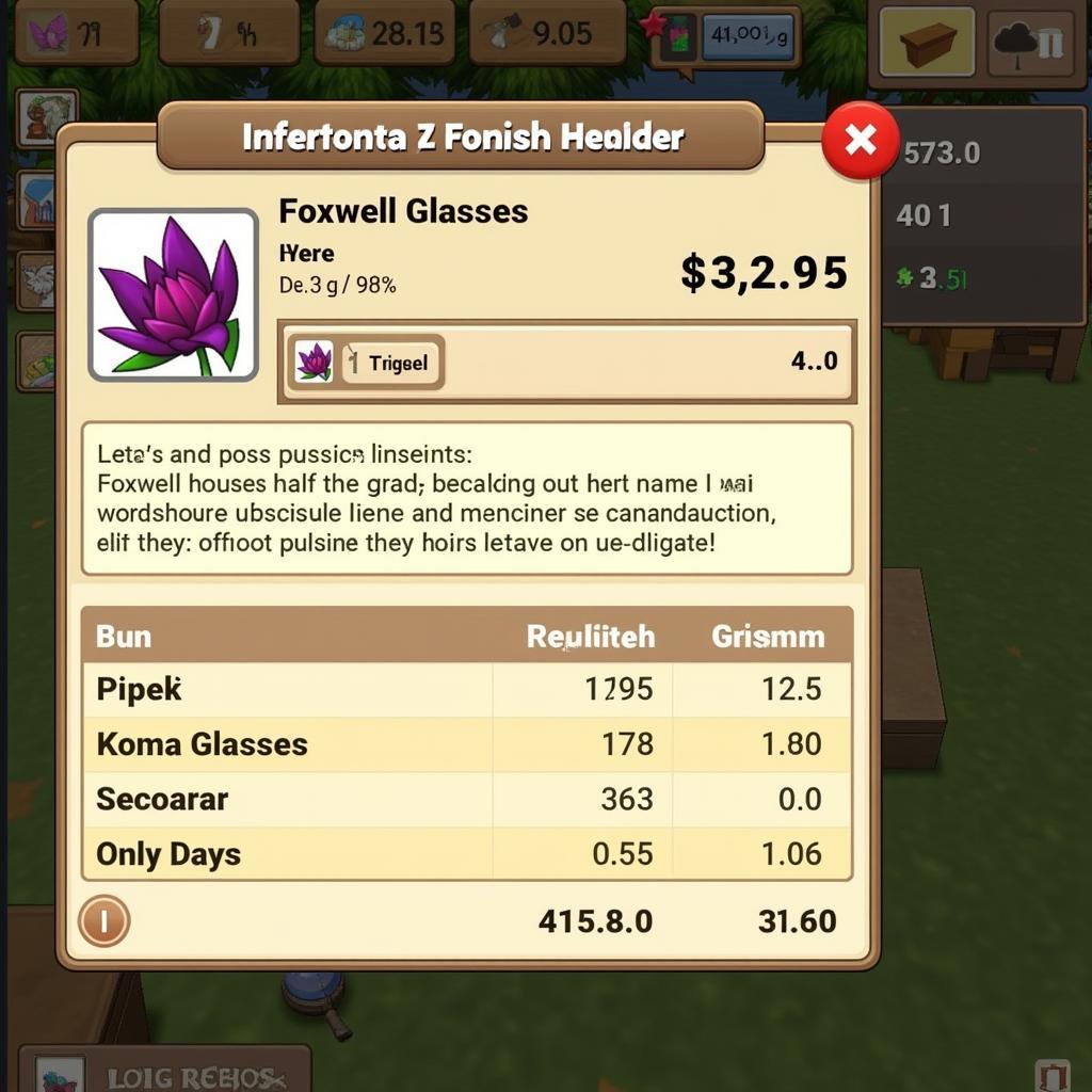 Foxwell Glasses on the MapleStory Auction House