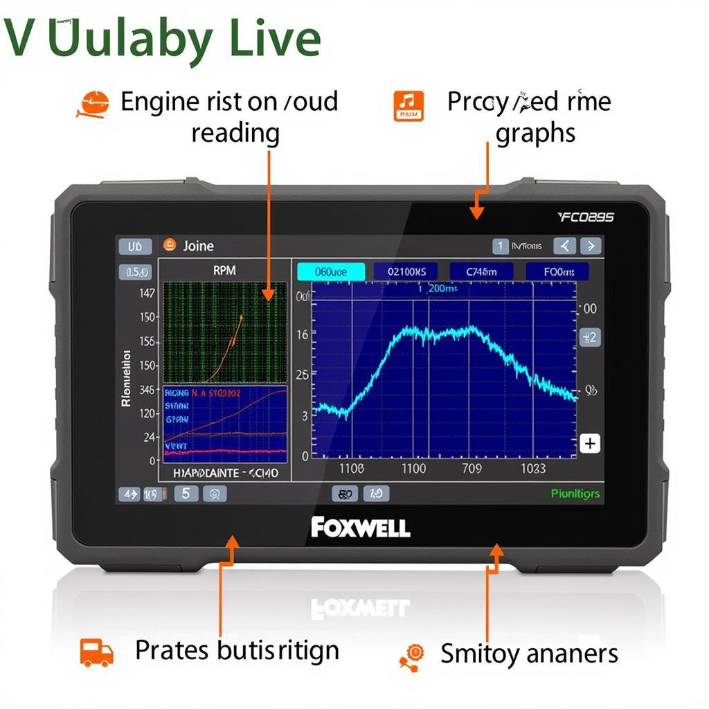 Foxwell NT510 Displaying Live Data Graphs