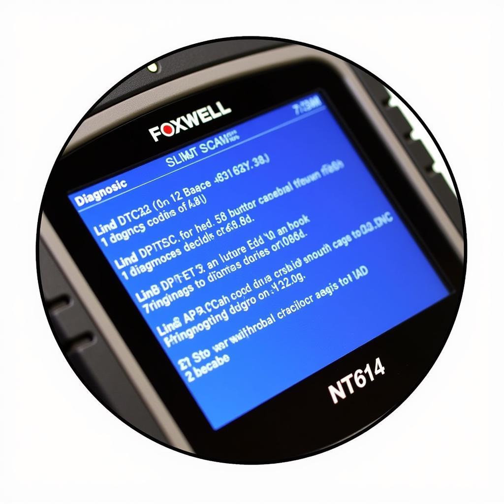 Foxwell NT614 Displaying Diagnostic Codes on Screen