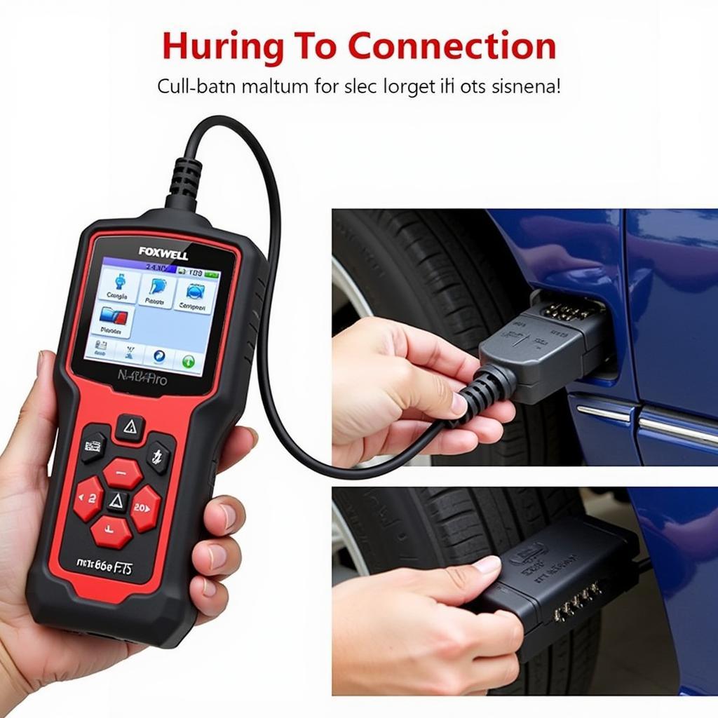 Connecting the Foxwell NT644 Pro to the OBD-II Port