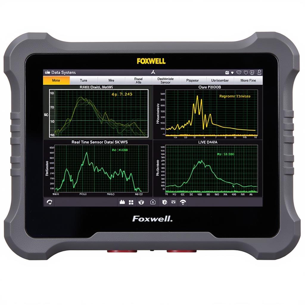 Foxwell NT650 Elite Displaying Live Data Graphs