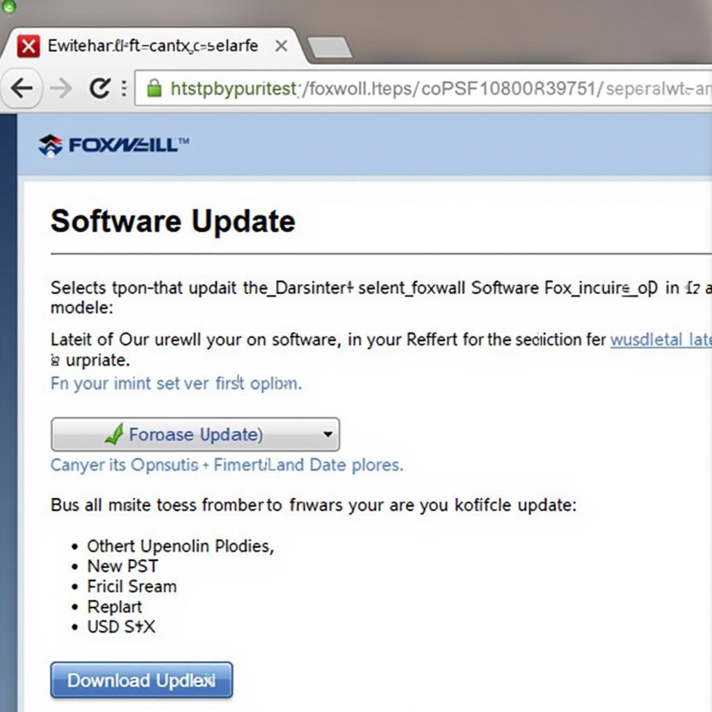 Updating Foxwell Software