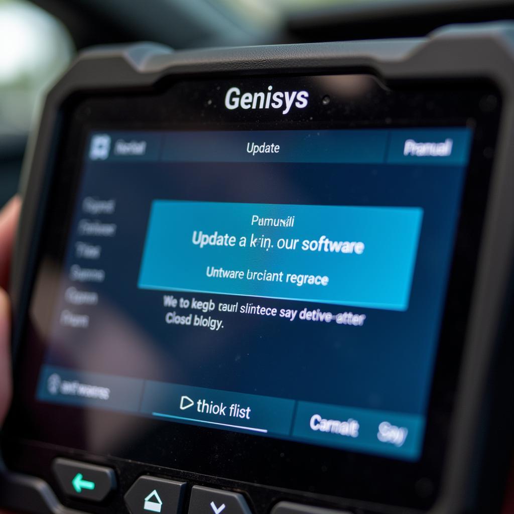 Updating Genisys scan tool software