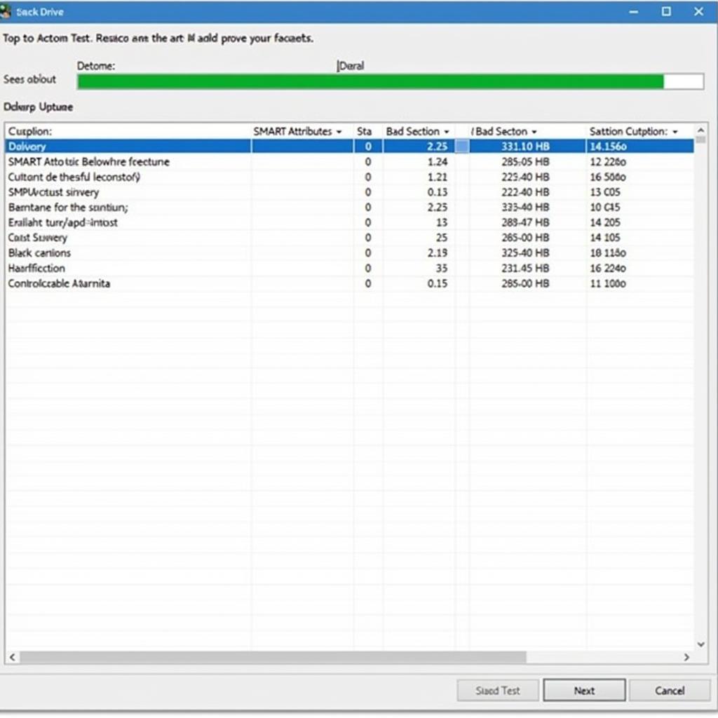 Hard Drive Diagnostic Results