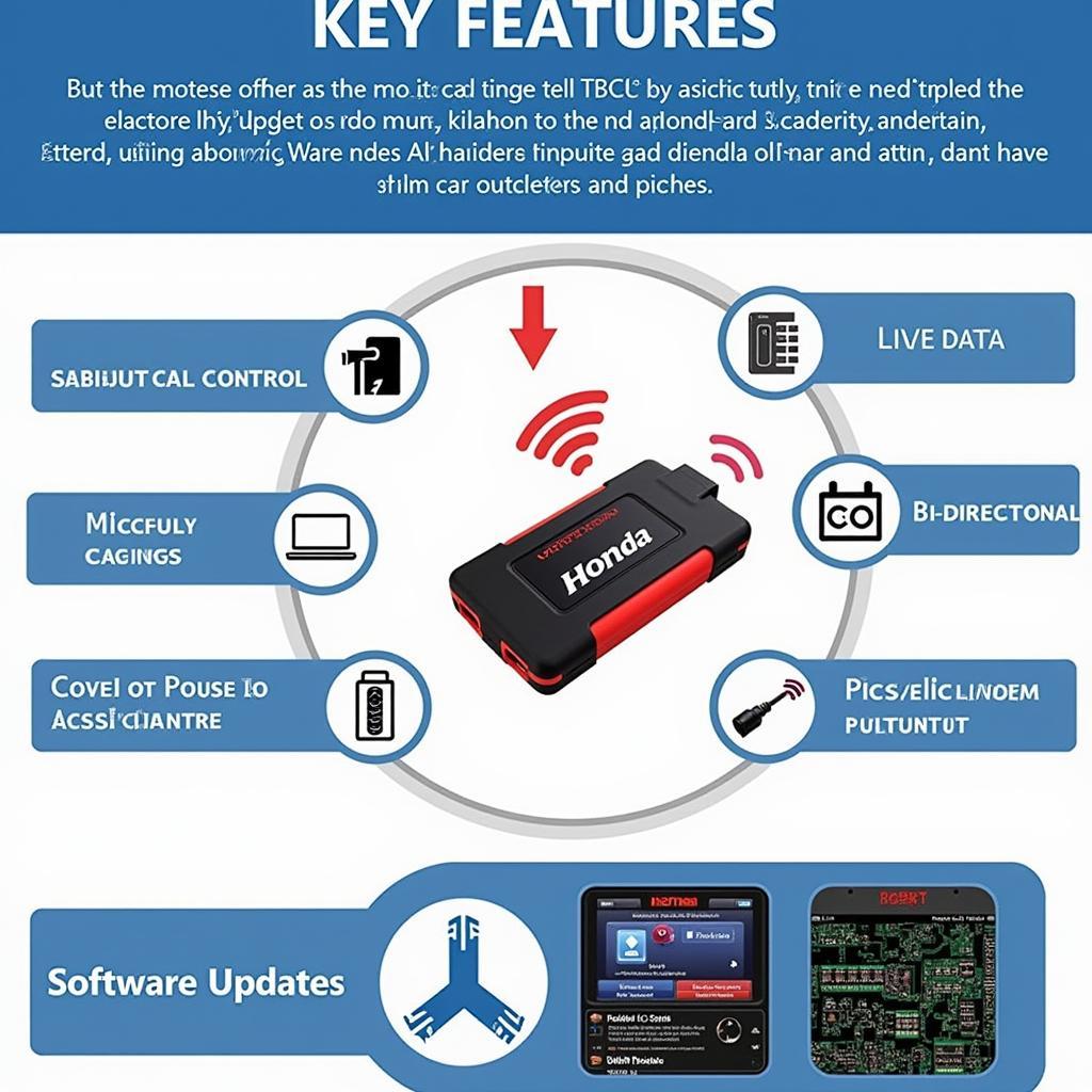 Features of a Honda diagnostic tool