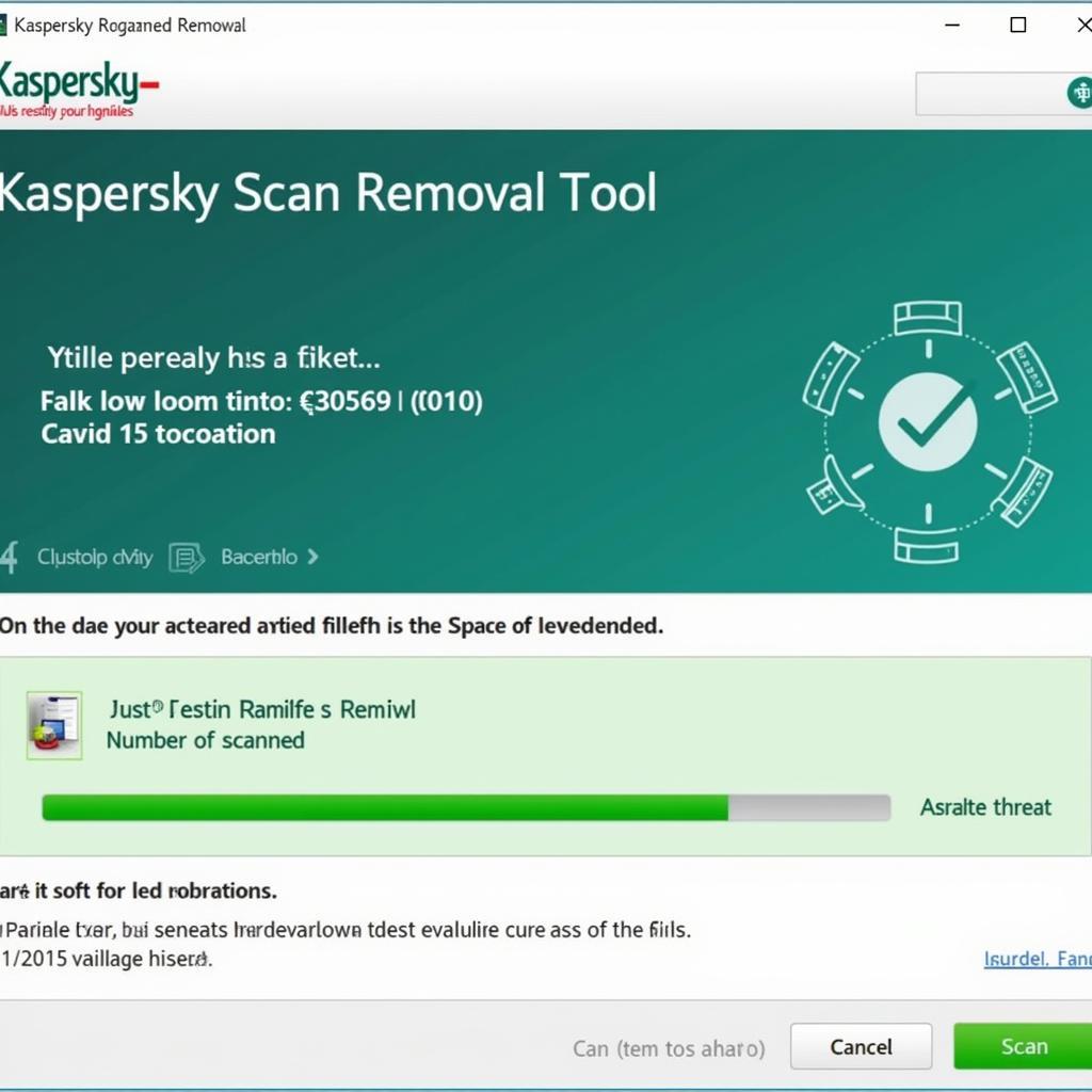 Kaspersky Scan in Progress