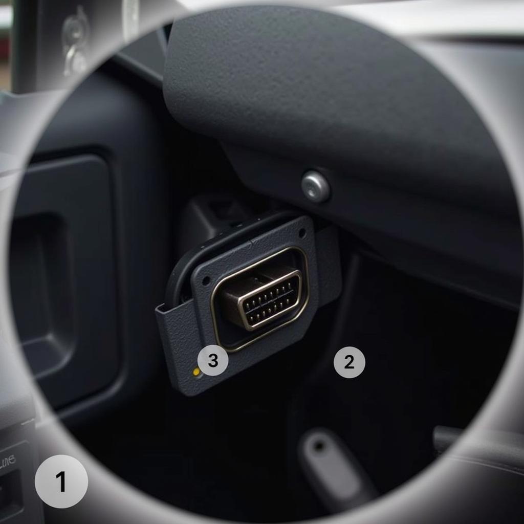 Location of OBD-II Port in a Car