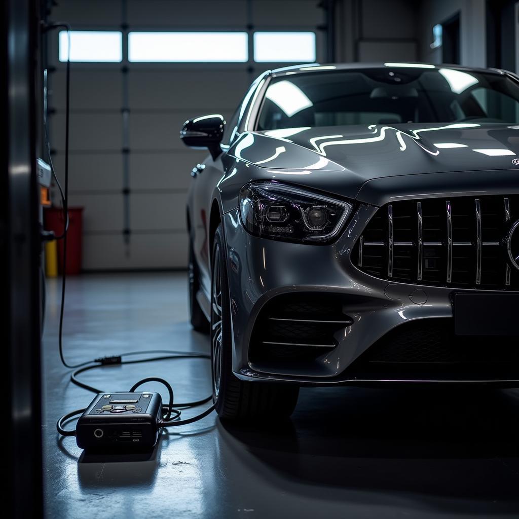 Mercedes-Benz Connected to Diagnostic Tool