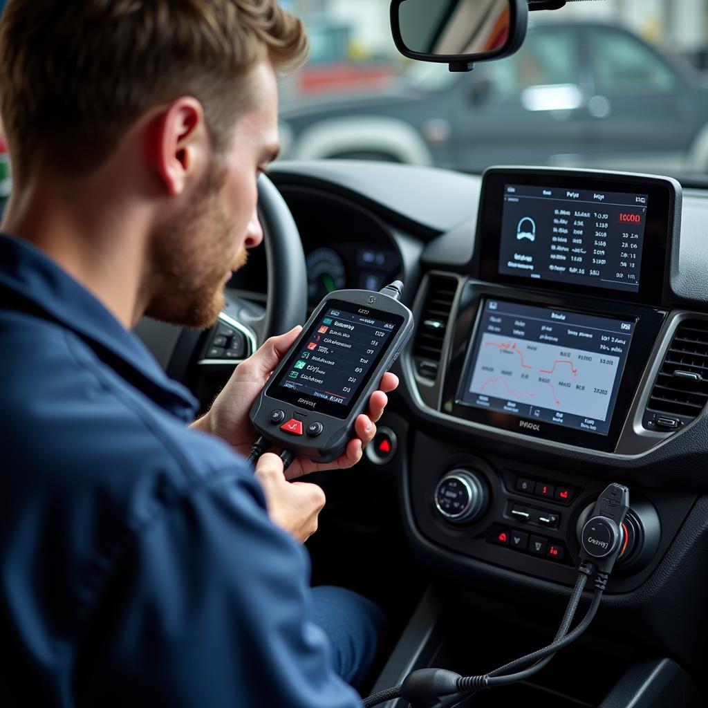 Modern Automotive Diagnostic Tools in Action