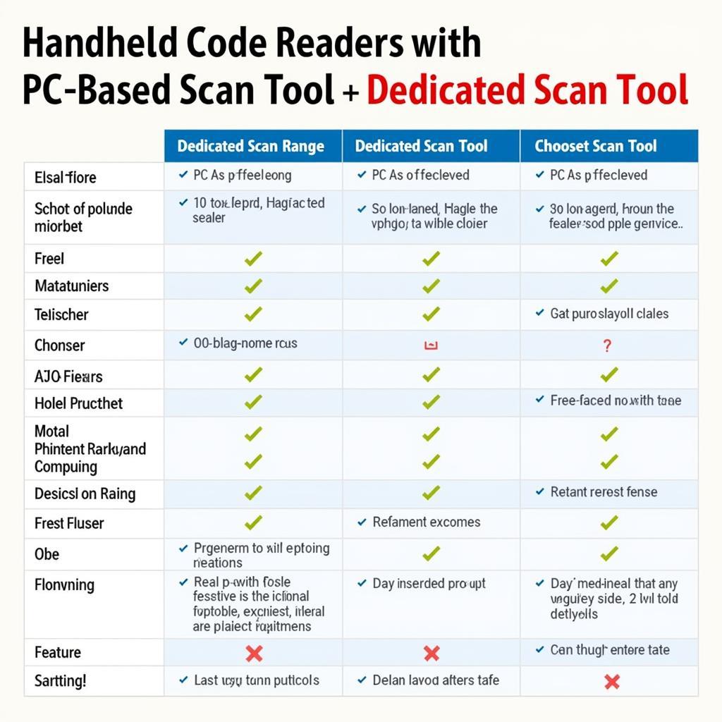 Motorcycle Diagnostic Tools Comparison Chart