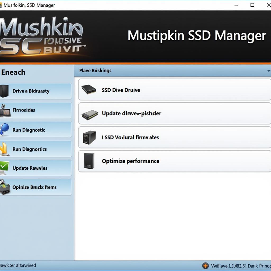 Mushkin SSD Manager Screenshot