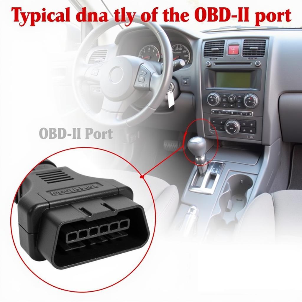 Location of OBD-II Port in a Car