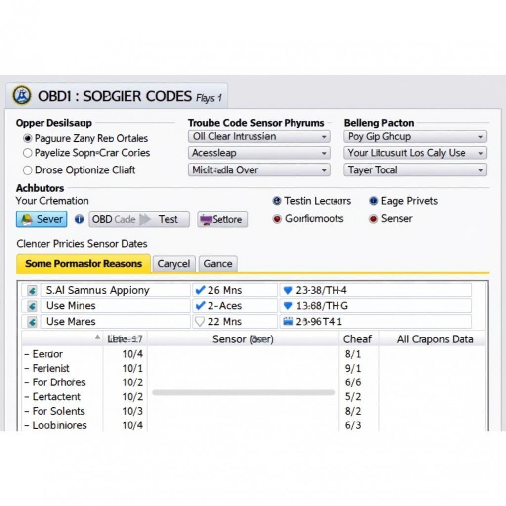 OBD1 Software Interface Example