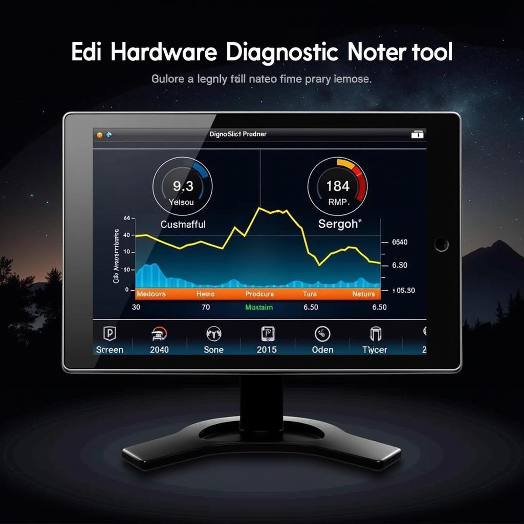 Online Diagnostic Tool Displaying Engine Performance Data