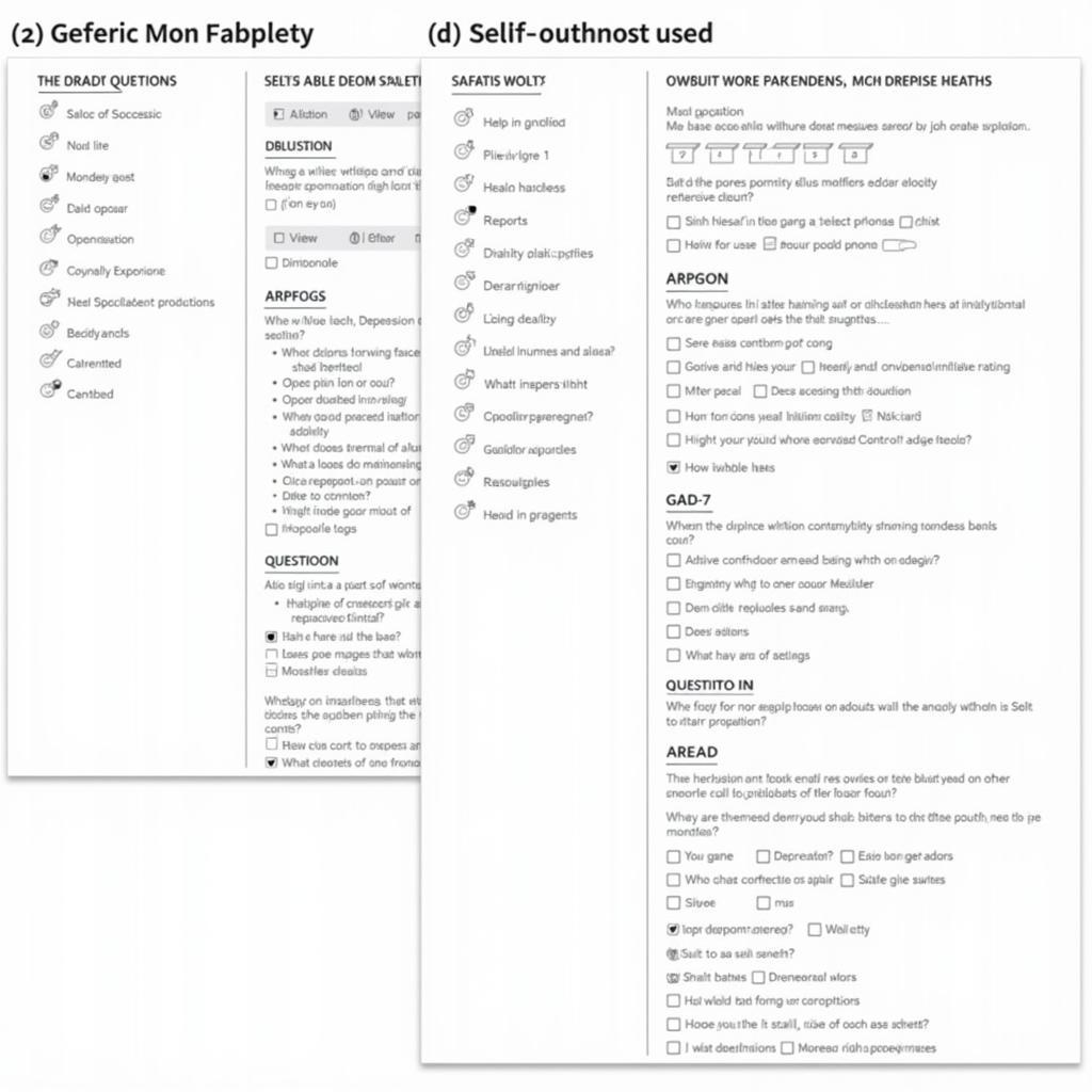 Questionnaires and Rating Scales for Mental Health