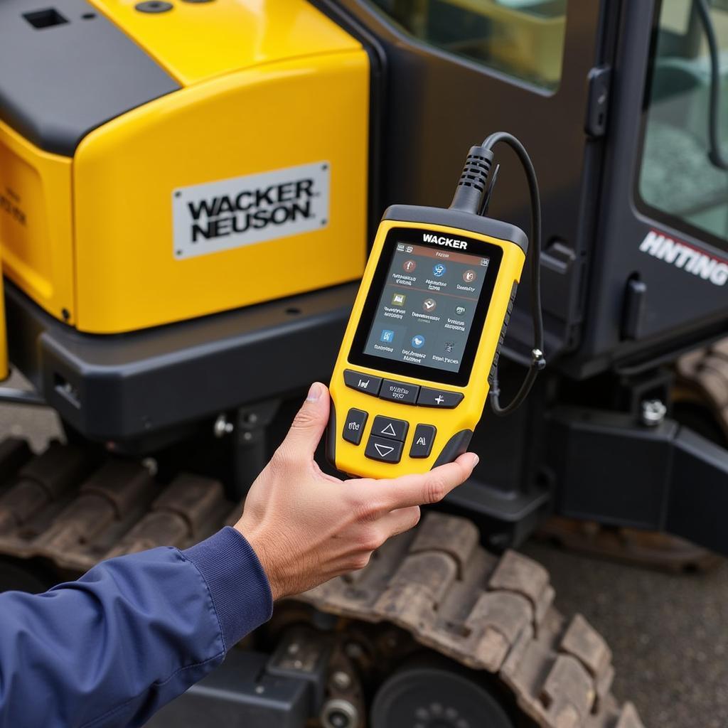 Technician Using the Wacker Neuson RTSC2