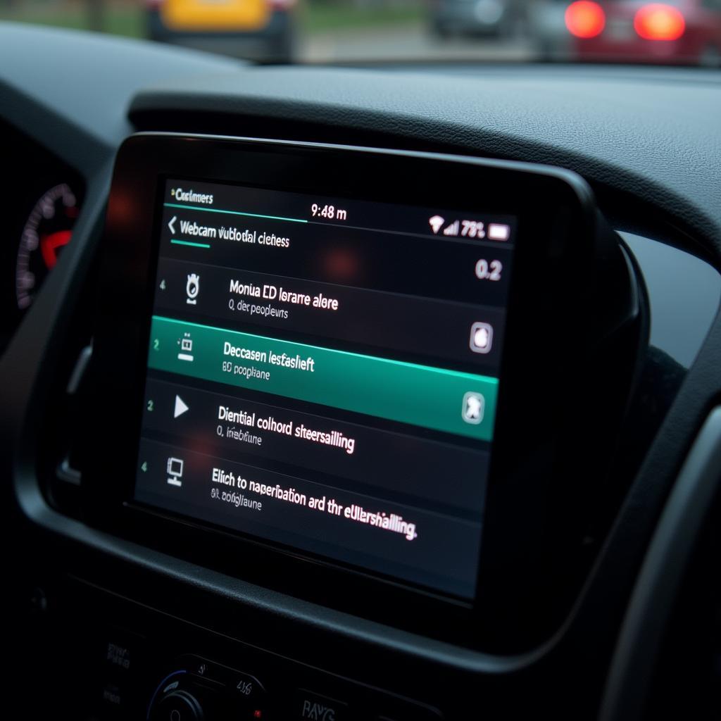 Car Dashboard Showing Webcam Vulnerability Scanning