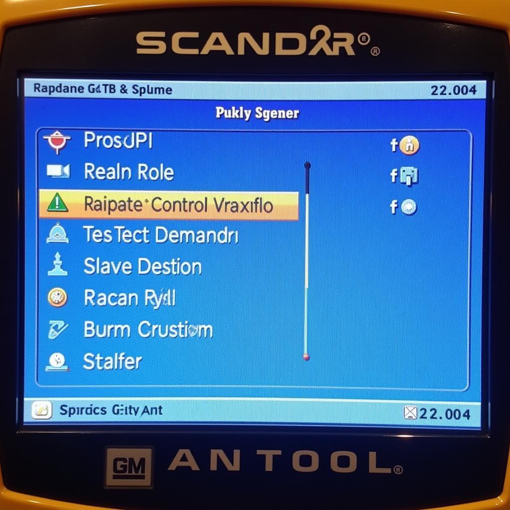 Advanced scan tool display showing bidirectional controls