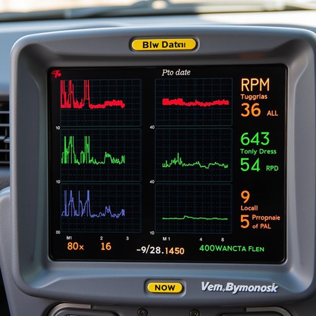 Advanced Diagnostic Scan Tool Displaying Live Data on a 2002 Toyota