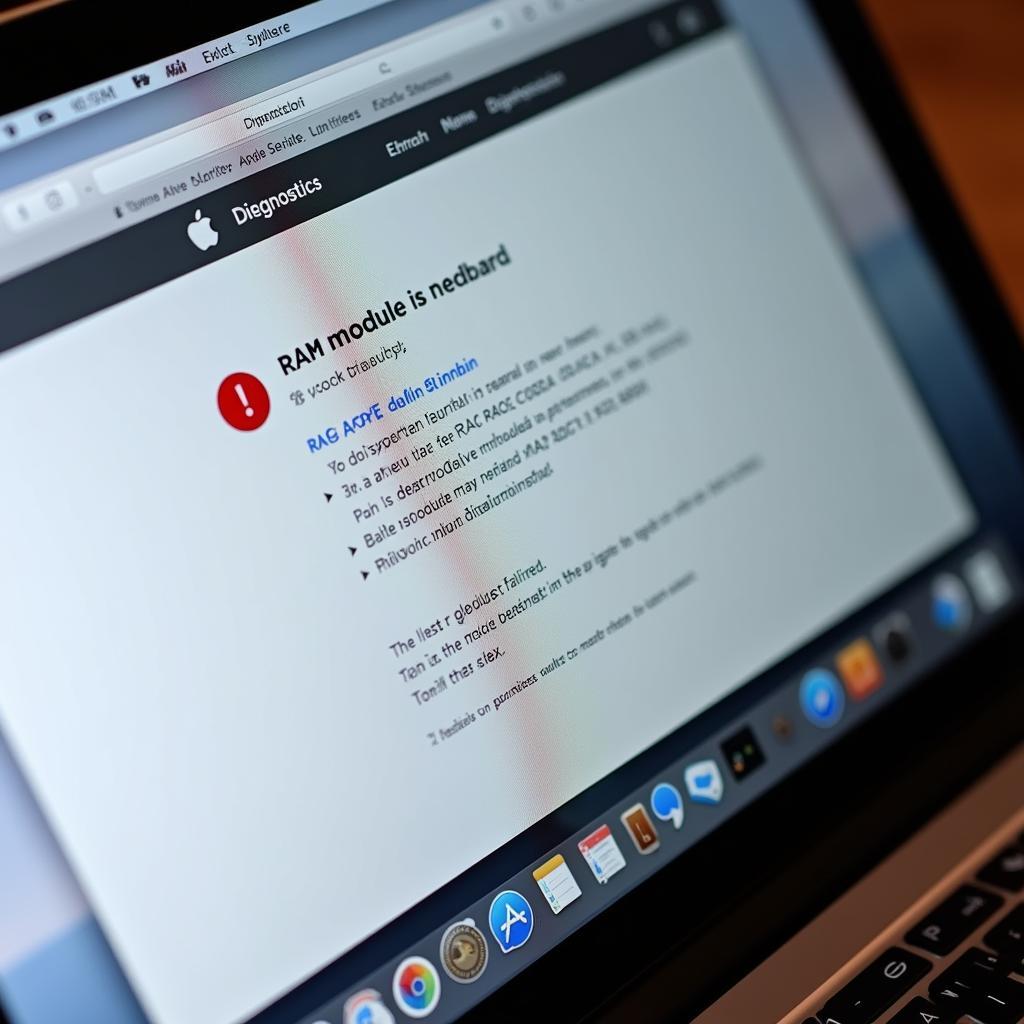 Apple Diagnostics Showing RAM Error