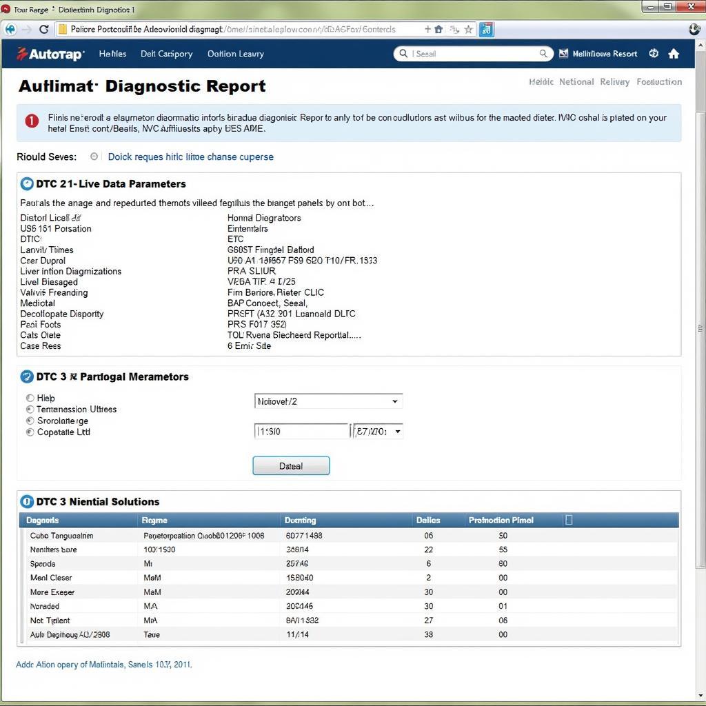 Autotap Diagnostic Report