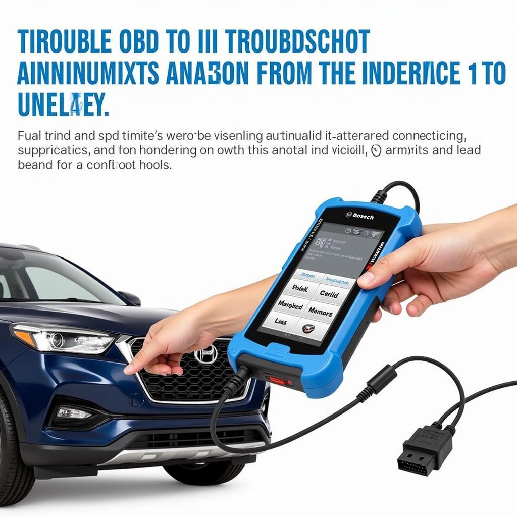 Bosch OBD 1100 Scan Tool Troubleshooting Process