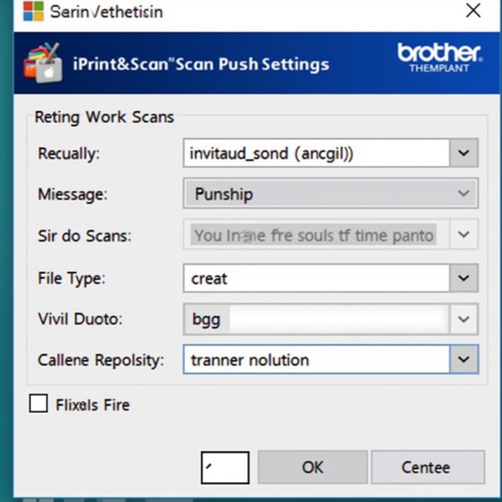 Brother iPrint&Scan Scan Settings