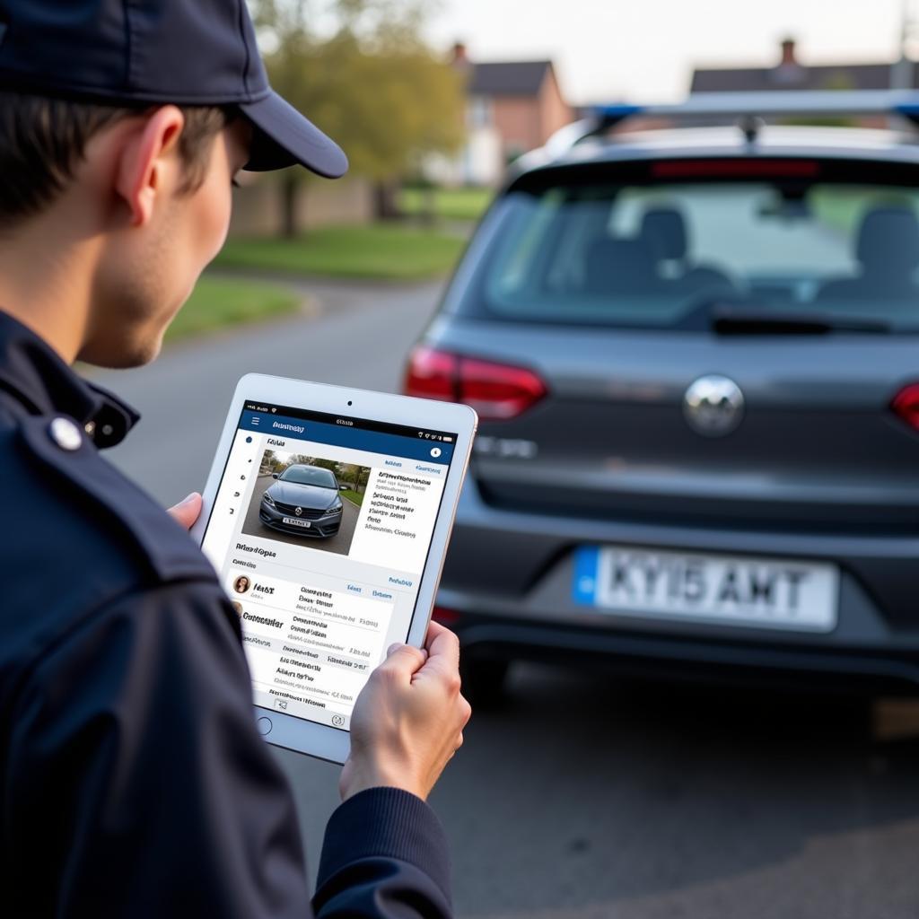 Car Number Plate Scanner App for Law Enforcement