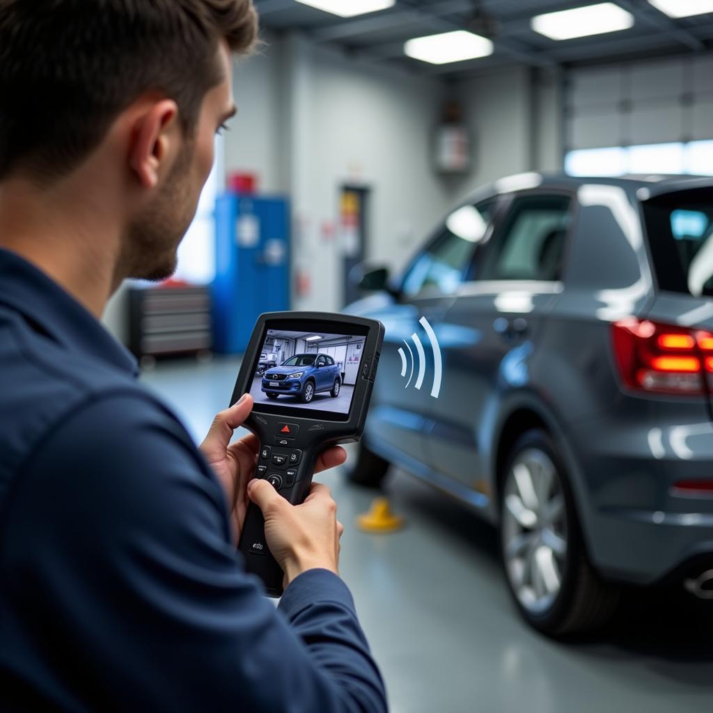 Using a Car Tracker Scanner to Inspect a Vehicle