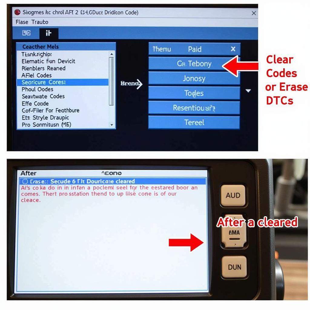 Clearing DTCs using an OBD2 Diagnostic Tool