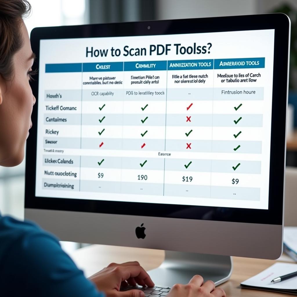 Comparing Different Scan PDF Tools on Computer