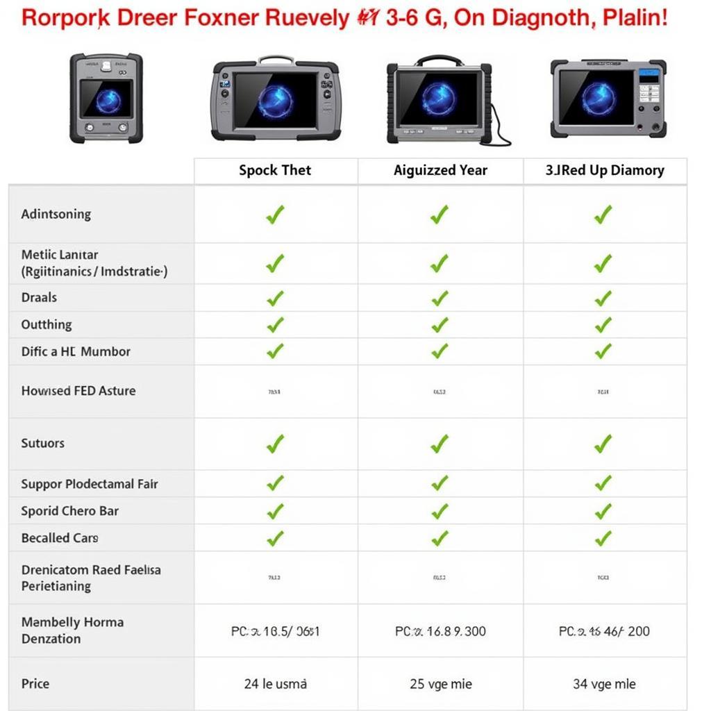 Comparing Foxwell Scanner Models on AliExpress