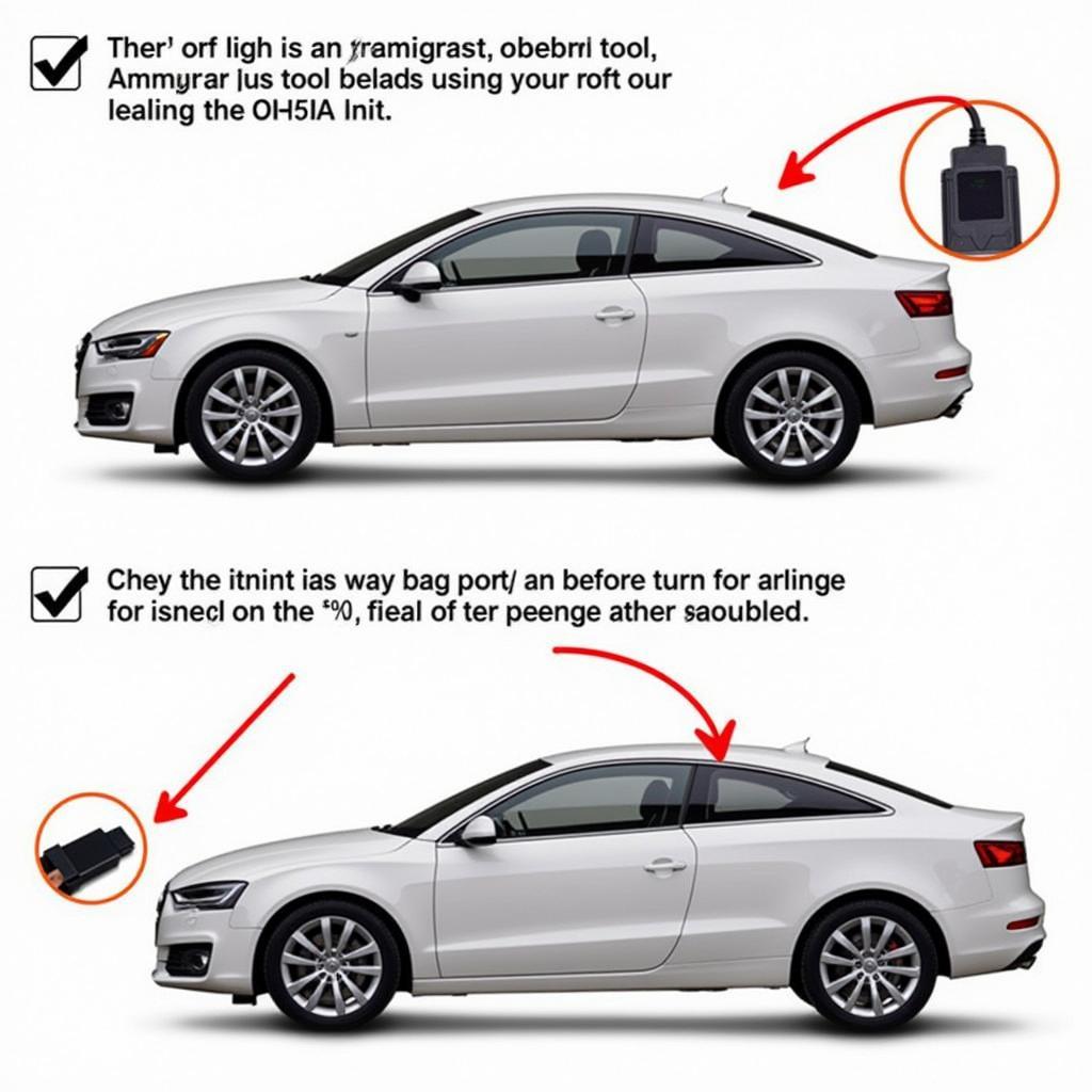 Connecting the Airbag ABS Diagnostic Tool to the OBD-II Port