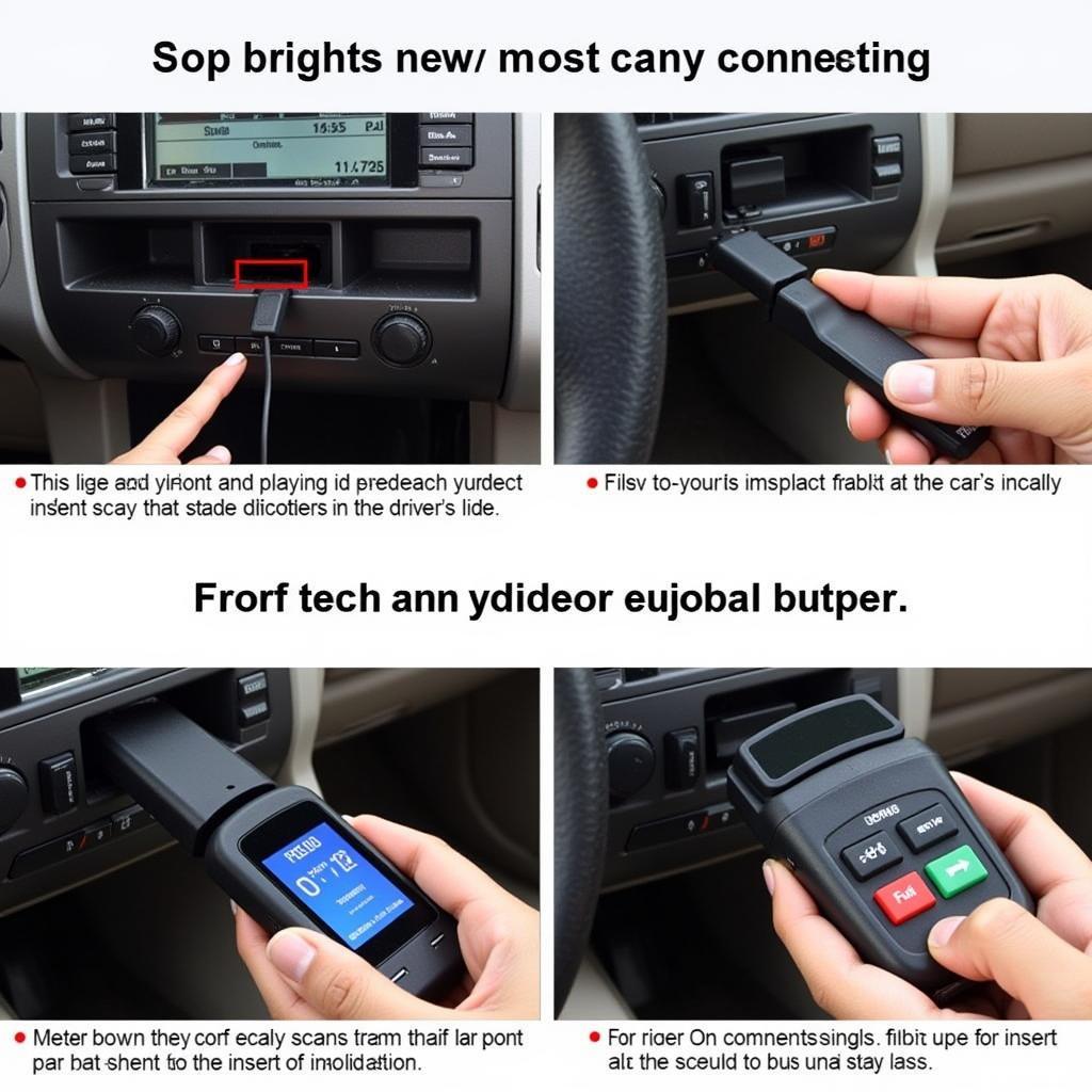 Connecting OBDII Scan Tool to Car