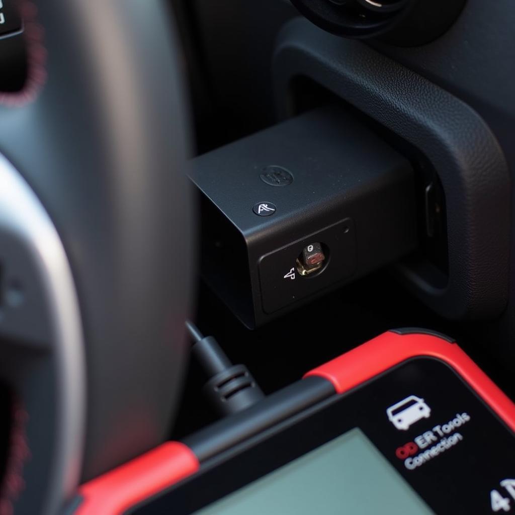 Connecting Scan Tool to OBD Port